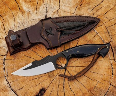 7.5″ High-Carbon Steel Cowboy Knife – Micarta Handle