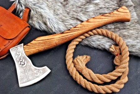 18″ Etched Carbon Steel Axe – Ashwood Handle