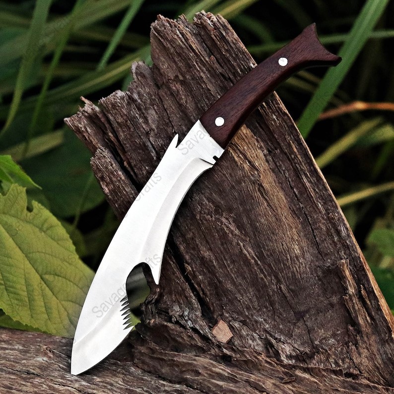 11″ Stainless Steel Kukri Knife – Wood Handle