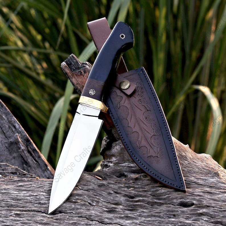 11″ Stainless Steel Hunting Knife – Micarta Handle