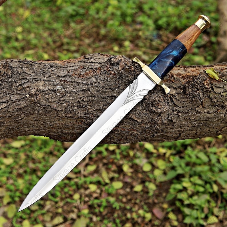 18″ J2 Steel Dagger – Wood & Resin
