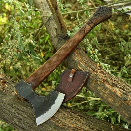 20″ Carbon Steel Viking Axe – Rosewood Handle