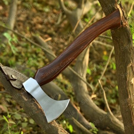 17″ Carbon Steel Viking Axe – Rosewood Handle