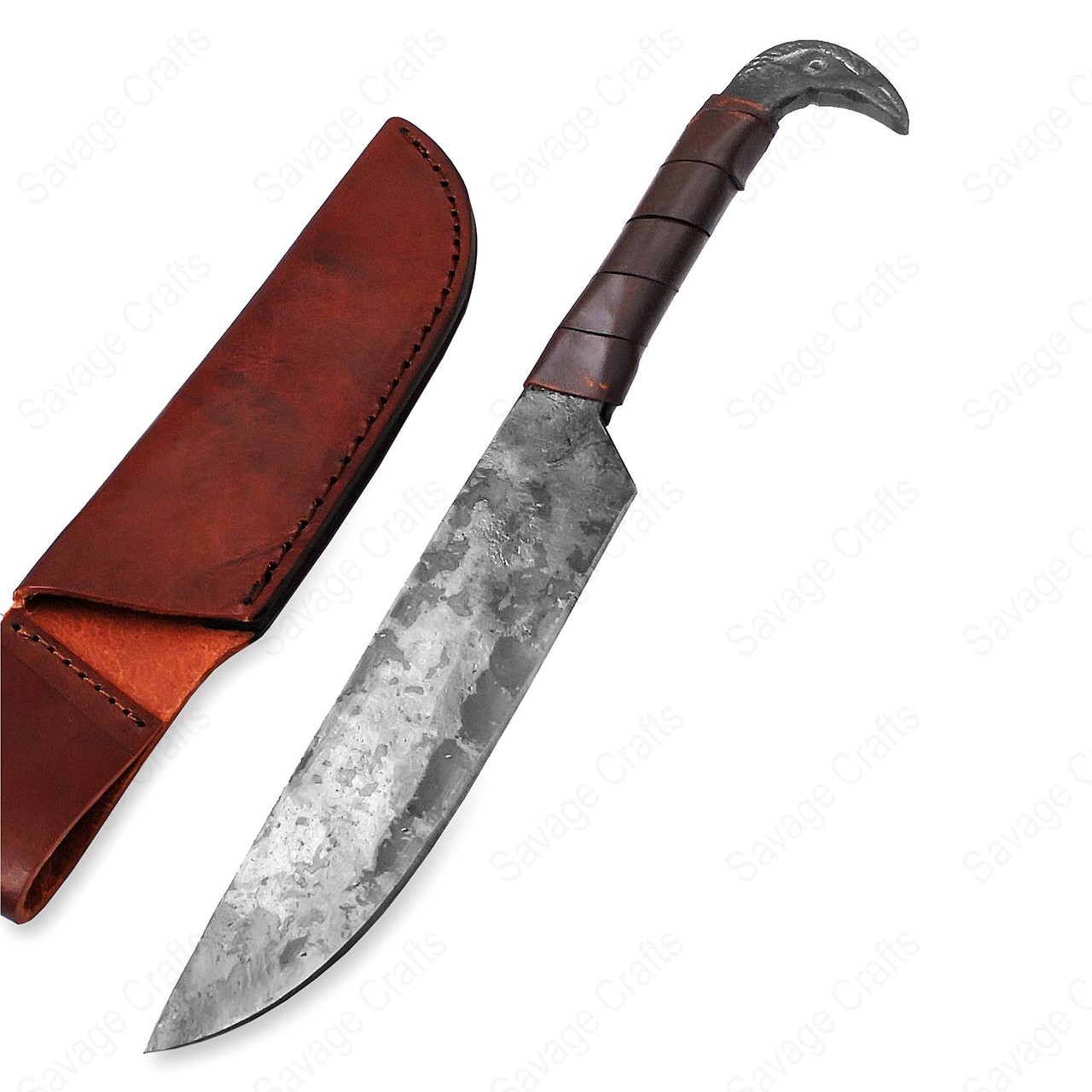 Full Tang Iron Forged Carbon Steel Traditional Medieval Knife