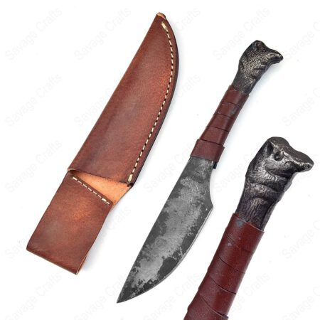 Full Tang Iron Forged Carbon Steel Traditional Medieval Knife