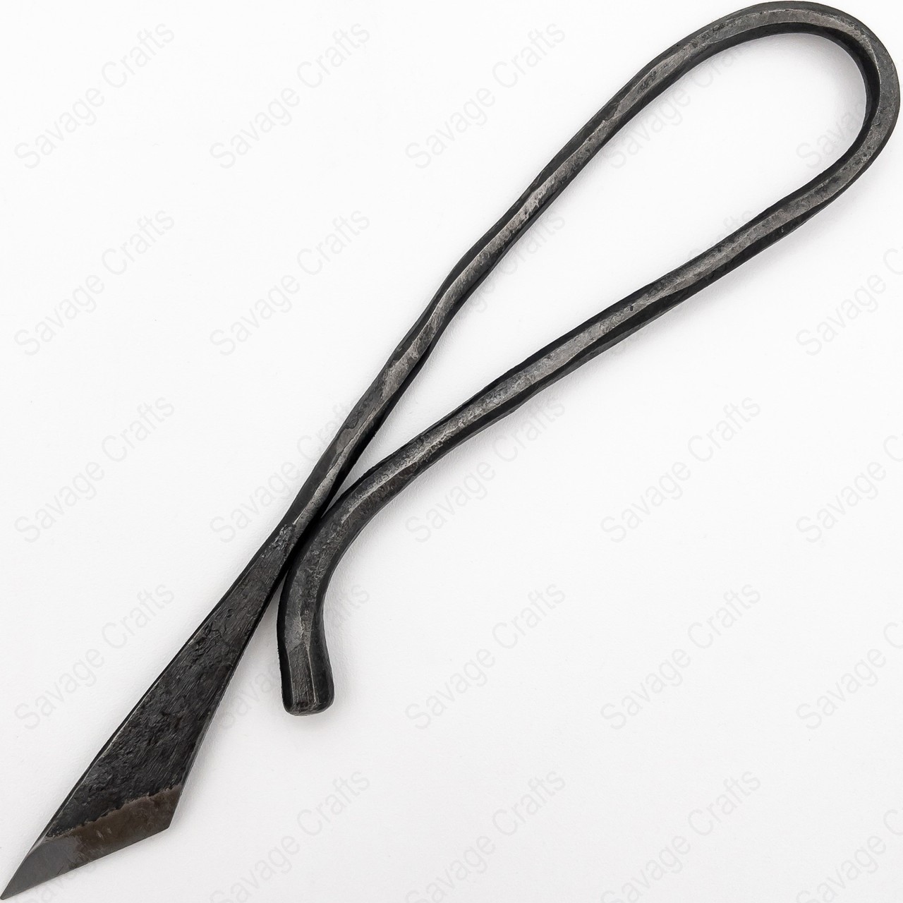 Full Tang Iron Forged Carbon Steel Traditional Medieval Leather Cutter
