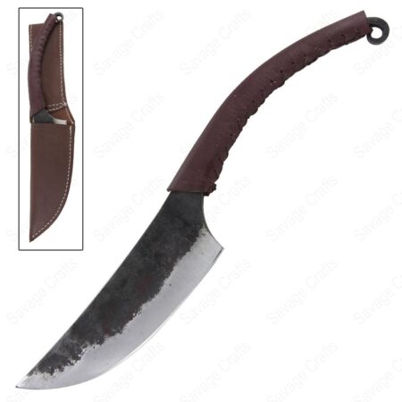 Full Tang Iron Forged Carbon Steel Twisted Celtic Knife