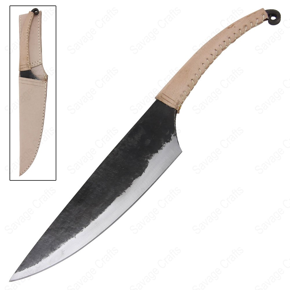 Full Tang Iron Forged Carbon Steel Twisted Celtic Knife