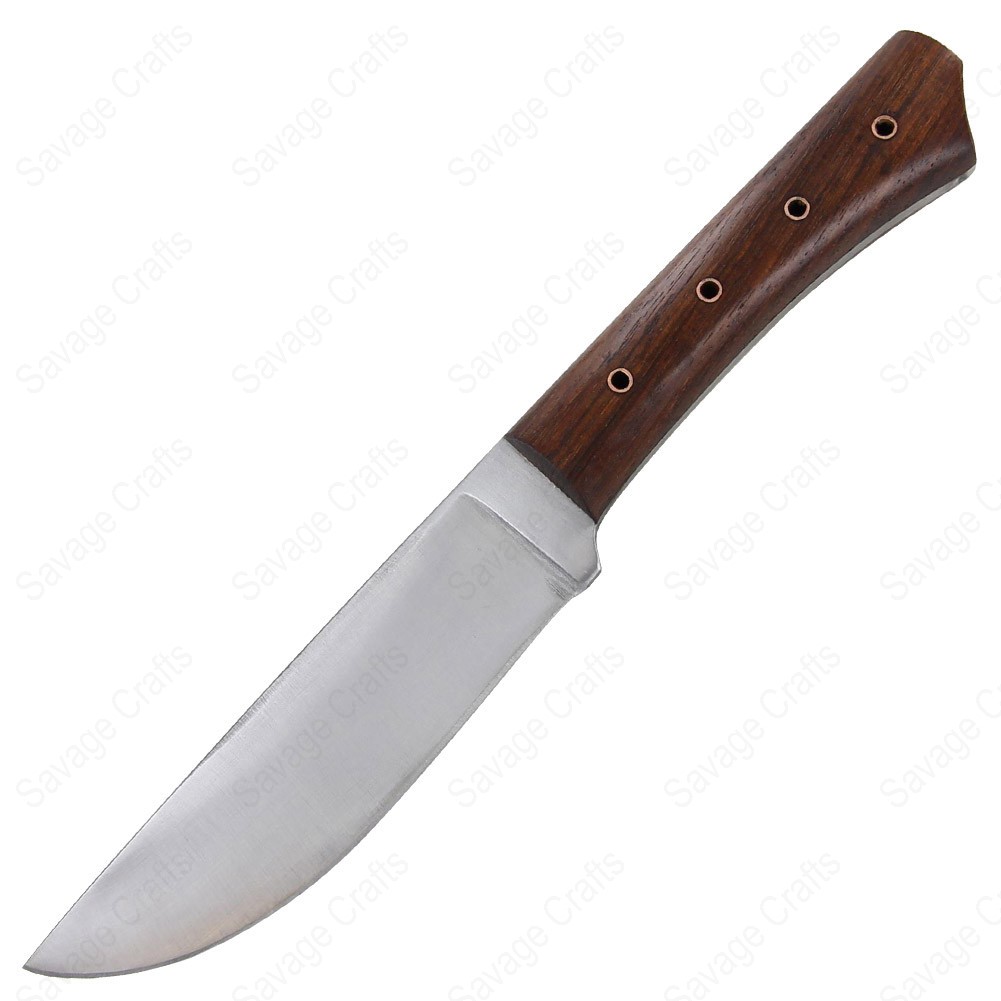 Full Tang Stainless Steel Medieval Kitchen Knife – Wood Handle